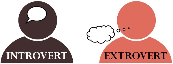 Key differences between introvert and extrovert